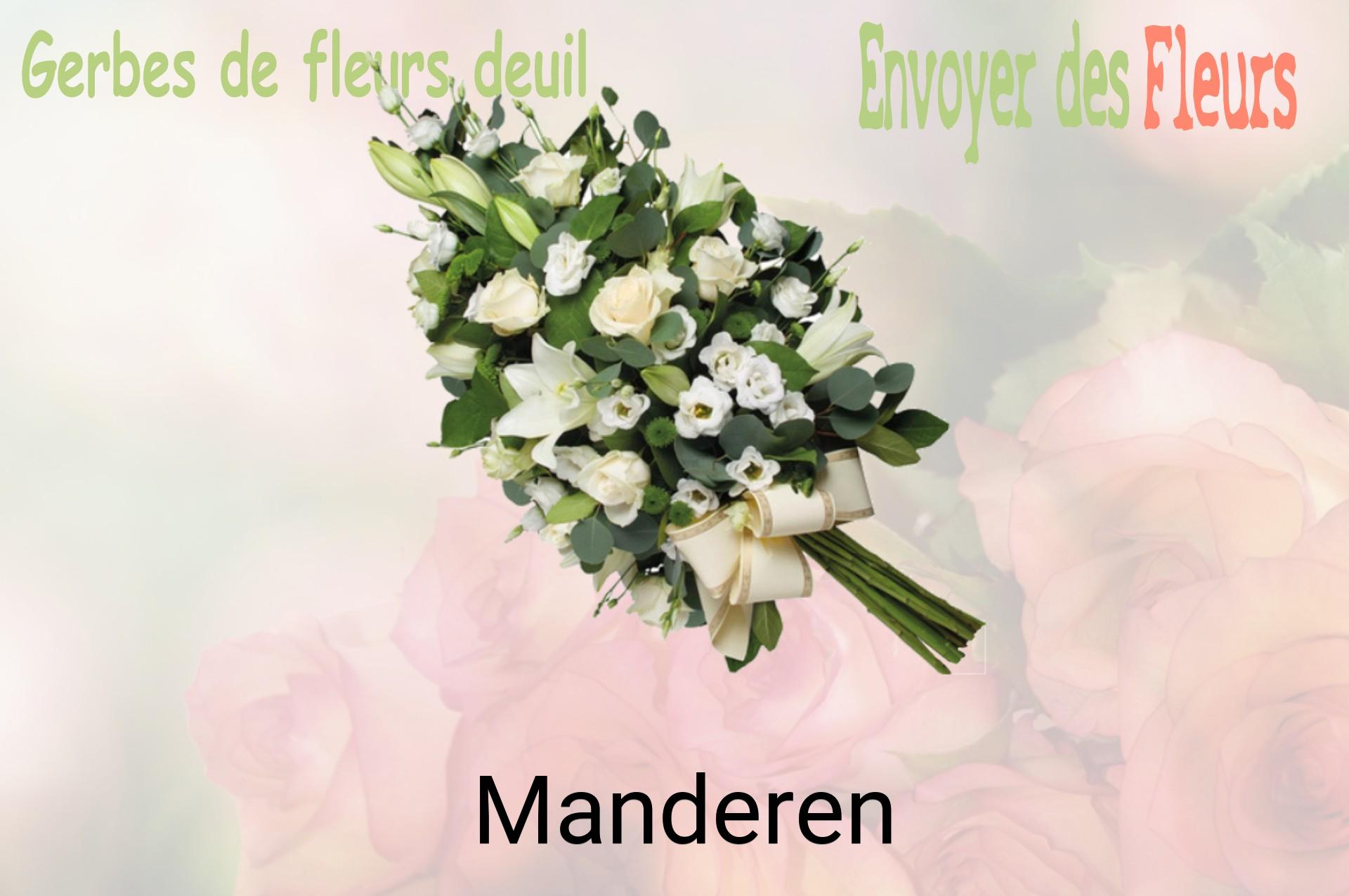 Gerbe de fleurs de deuil livrée à Manderen